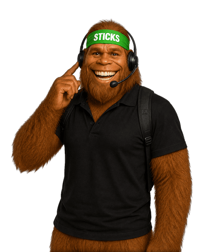 Brett wearing a customer service headset