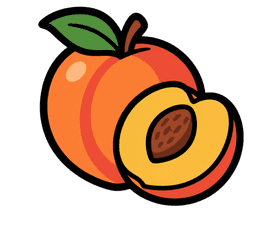 Pacific Peach 1:1 flavor art